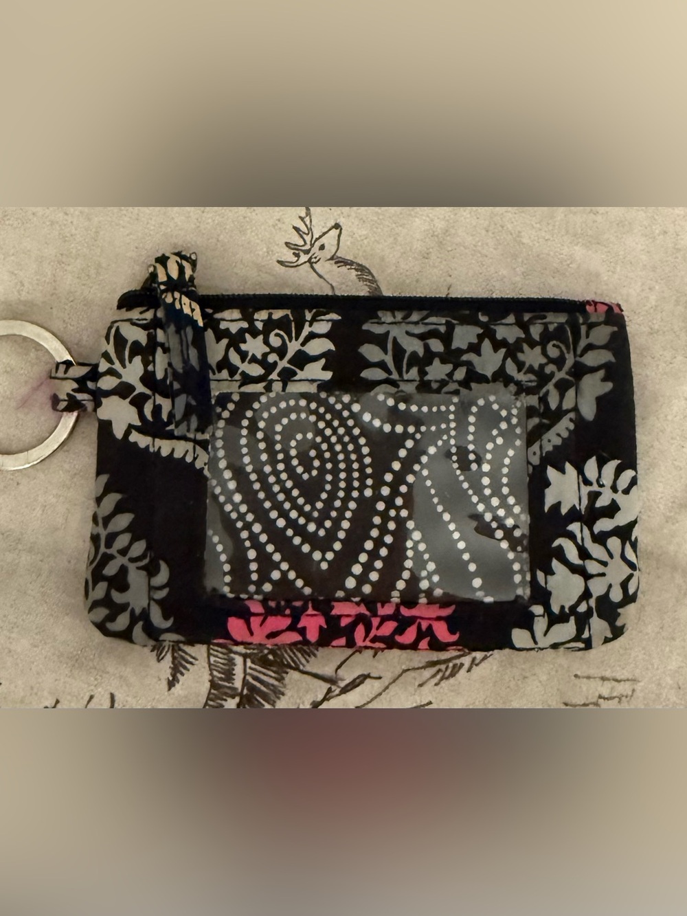 Vera Bradley Cotton Zip ID Case